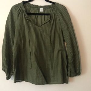 Old Navy olive green top
